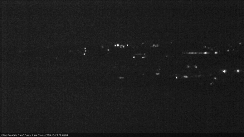 Lake Travis webcam, October 20, 2018 7:45 PM CT