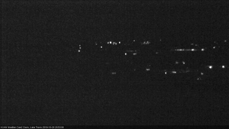 Lake Travis webcam, October 20, 2018 7:55 PM CT