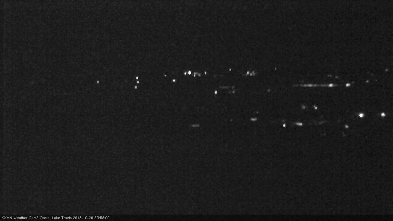 Lake Travis webcam, October 20, 2018 8:00 PM CT
