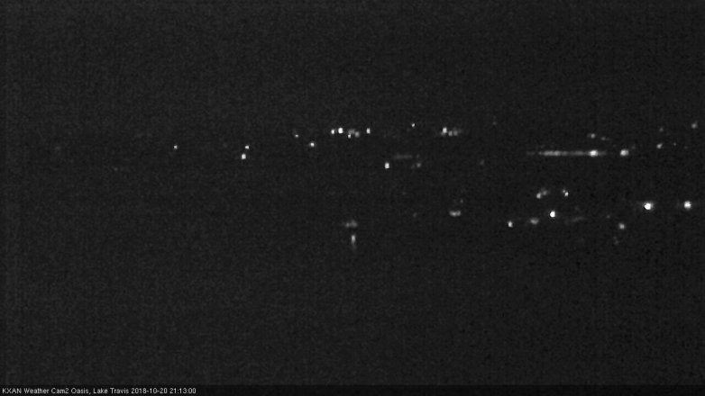 Lake Travis webcam, October 20, 2018 8:15 PM CT