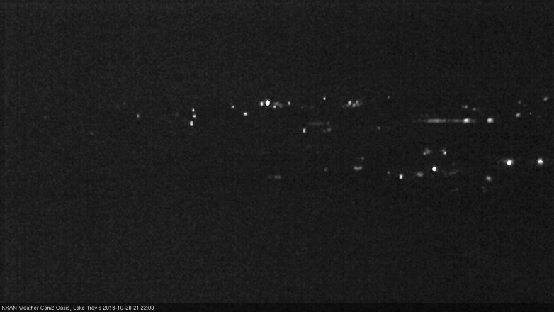 Lake Travis webcam, October 20, 2018 8:25 PM CT