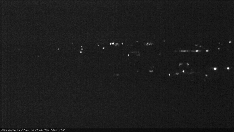 Lake Travis webcam, October 20, 2018 8:30 PM CT