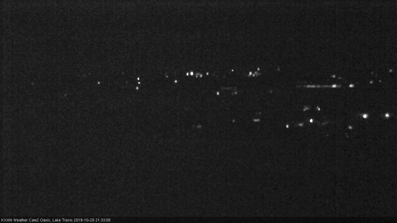 Lake Travis webcam, October 20, 2018 8:35 PM CT
