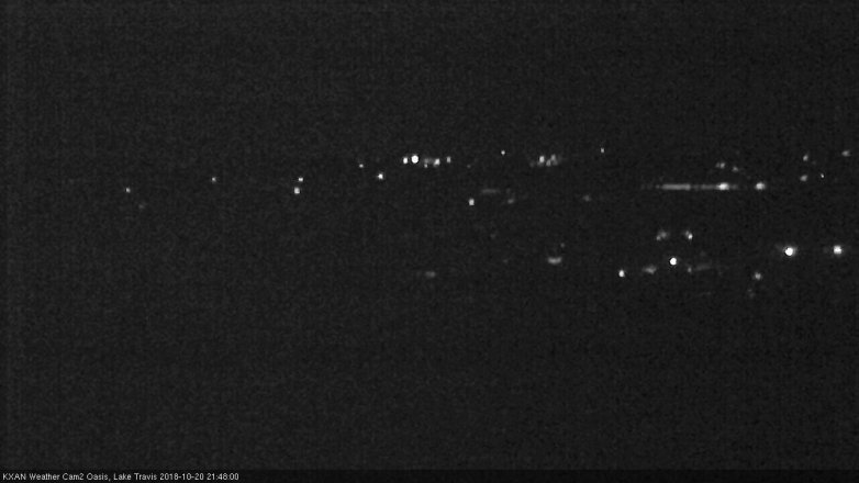 Lake Travis webcam, October 20, 2018 8:50 PM CT