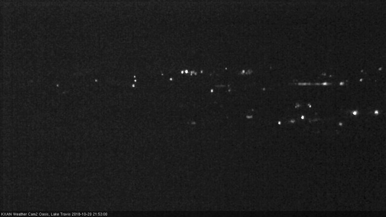 Lake Travis webcam, October 20, 2018 8:55 PM CT