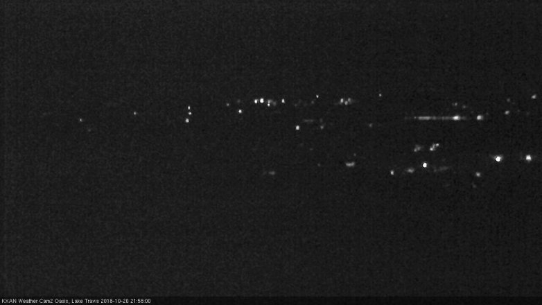 Lake Travis webcam, October 20, 2018 9:00 PM CT