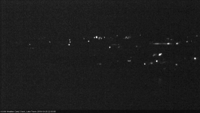 Lake Travis webcam, October 20, 2018 9:05 PM CT