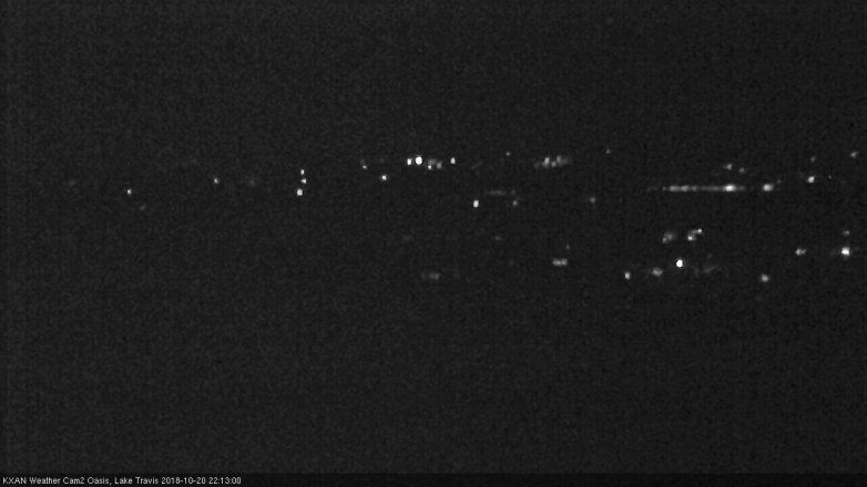 Lake Travis webcam, October 20, 2018 9:15 PM CT