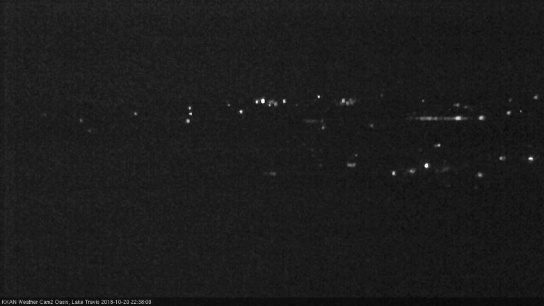 Lake Travis webcam, October 20, 2018 9:40 PM CT