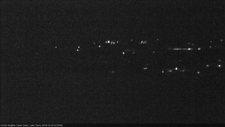 Lake Travis webcam, October 20, 2018 9:55 PM CT