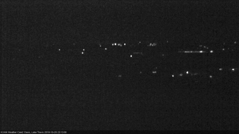 Lake Travis webcam, October 20, 2018 10:15 PM CT