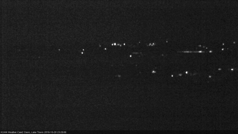Lake Travis webcam, October 20, 2018 10:30 PM CT