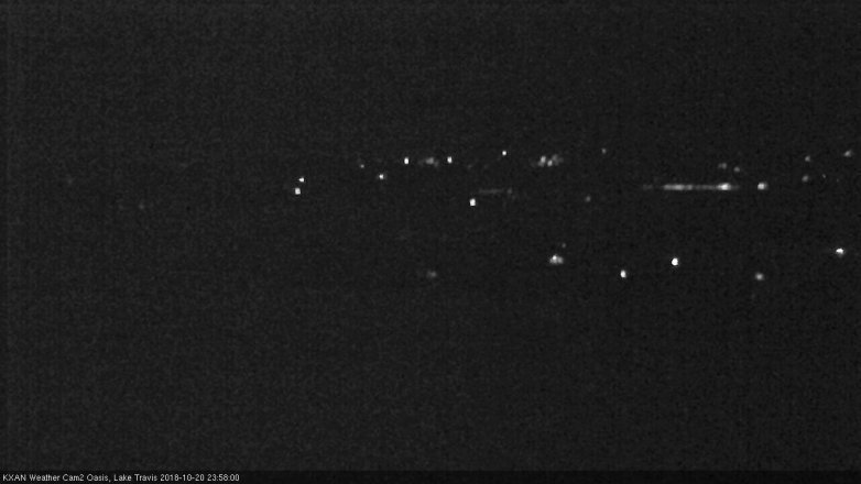 Lake Travis webcam, October 20, 2018 11:00 PM CT