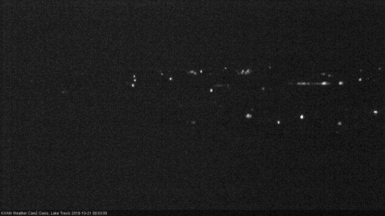 Lake Travis webcam, October 20, 2018 11:05 PM CT