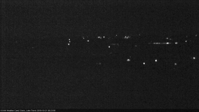 Lake Travis webcam, October 20, 2018 11:25 PM CT