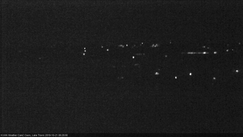 Lake Travis webcam, October 20, 2018 11:30 PM CT