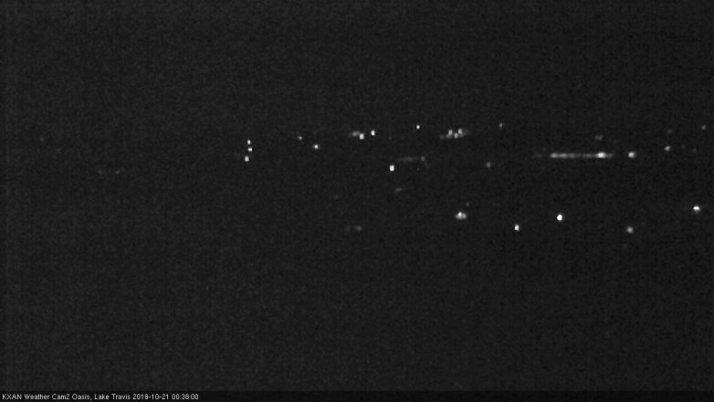 Lake Travis webcam, October 20, 2018 11:40 PM CT