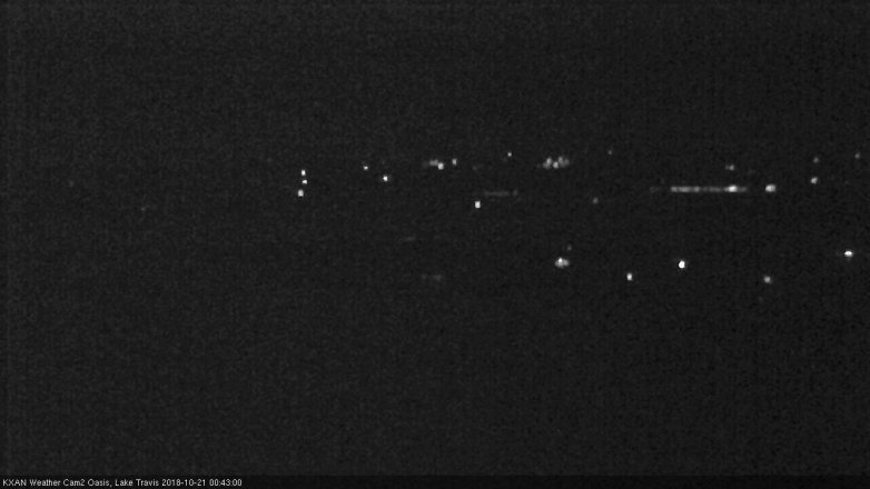 Lake Travis webcam, October 20, 2018 11:45 PM CT