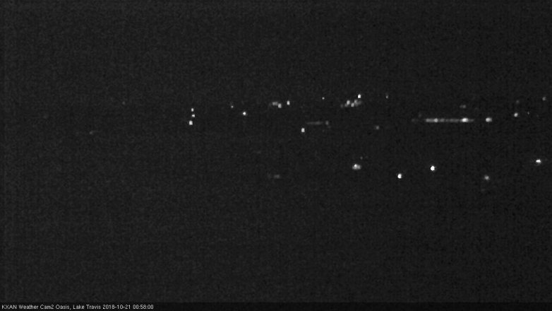 Lake Travis webcam, October 20, 2018 12:00 AM CT
