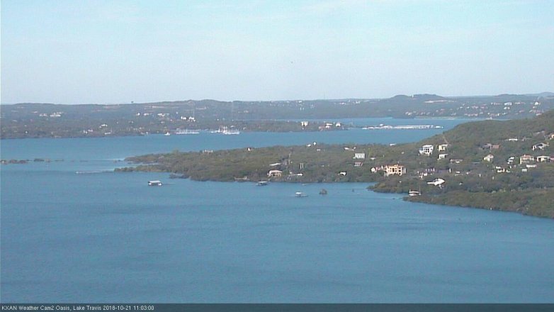 Lake Travis webcam, October 21, 2018 10:05 AM CT
