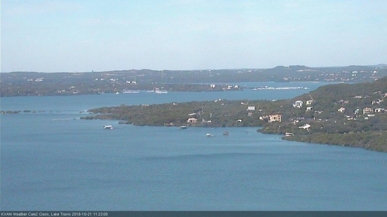 Lake Travis webcam, October 21, 2018 10:25 AM CT