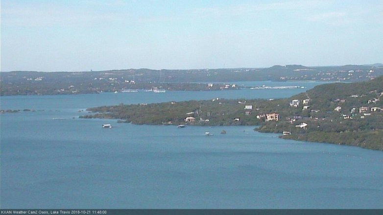 Lake Travis webcam, October 21, 2018 10:50 AM CT
