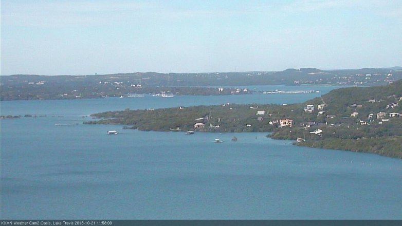 Lake Travis webcam, October 21, 2018 11:00 AM CT