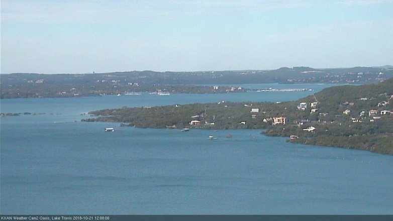 Lake Travis webcam, October 21, 2018 11:10 AM CT