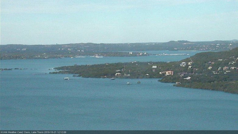 Lake Travis webcam, October 21, 2018 11:15 AM CT