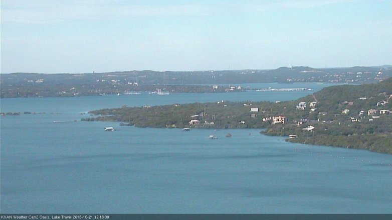 Lake Travis webcam, October 21, 2018 11:20 AM CT