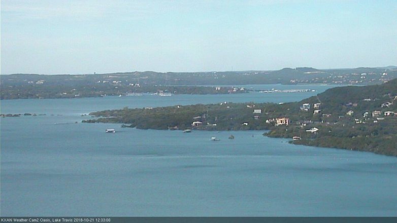 Lake Travis webcam, October 21, 2018 11:35 AM CT