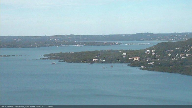 Lake Travis webcam, October 21, 2018 11:40 AM CT