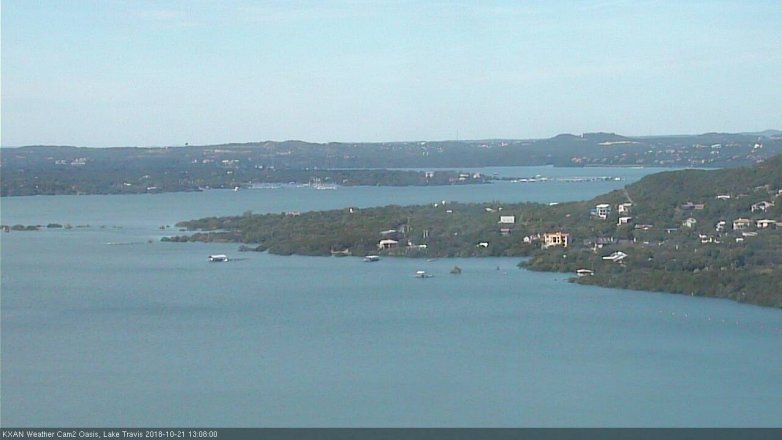 Lake Travis webcam, October 21, 2018 12:10 PM CT