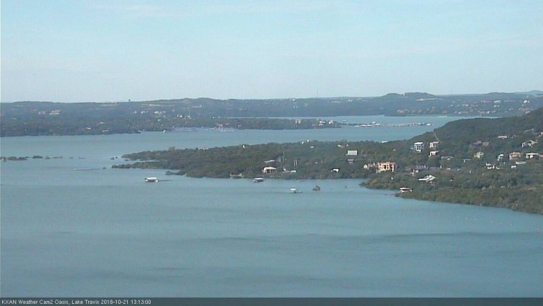 Lake Travis webcam, October 21, 2018 12:15 PM CT