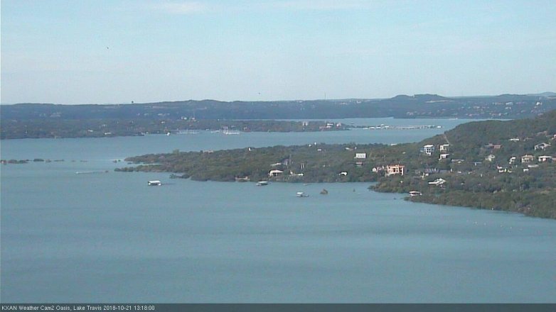 Lake Travis webcam, October 21, 2018 12:20 PM CT
