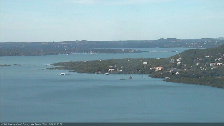 Lake Travis webcam, October 21, 2018 12:25 PM CT
