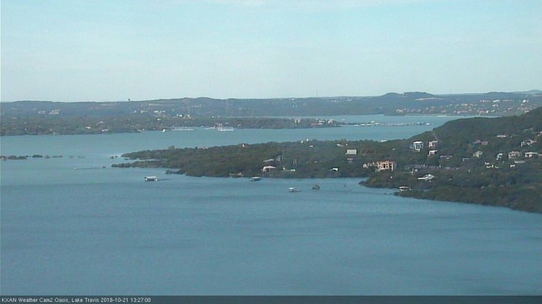 Lake Travis webcam, October 21, 2018 12:30 PM CT