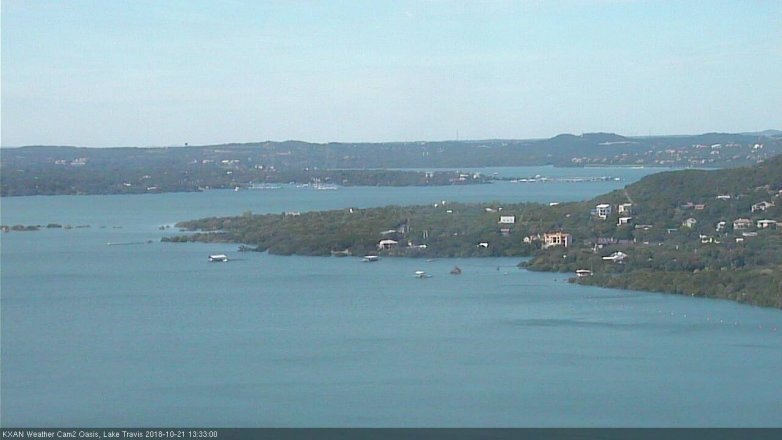 Lake Travis webcam, October 21, 2018 12:35 PM CT