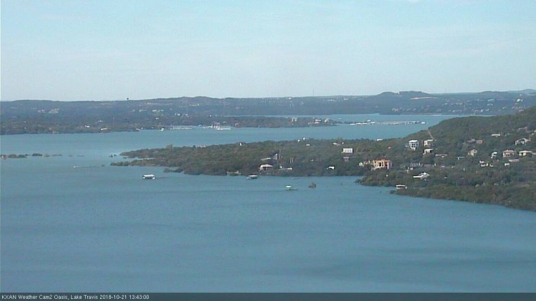 Lake Travis webcam, October 21, 2018 12:45 PM CT