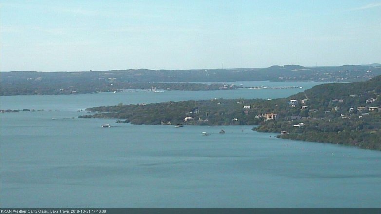 Lake Travis webcam, October 21, 2018 1:50 PM CT