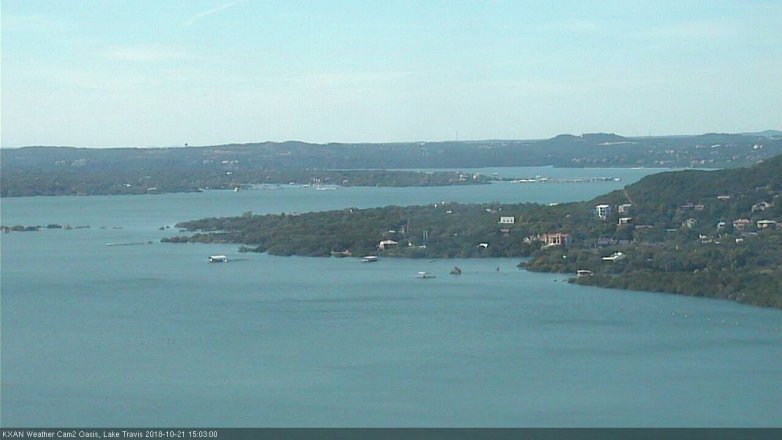 Lake Travis webcam, October 21, 2018 2:05 PM CT