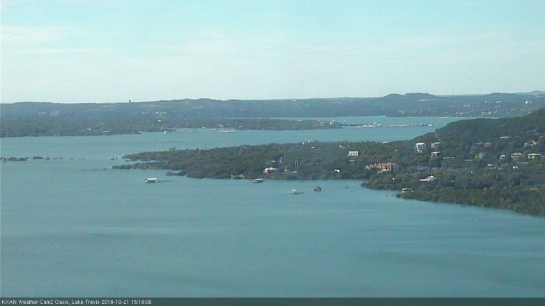 Lake Travis webcam, October 21, 2018 2:20 PM CT