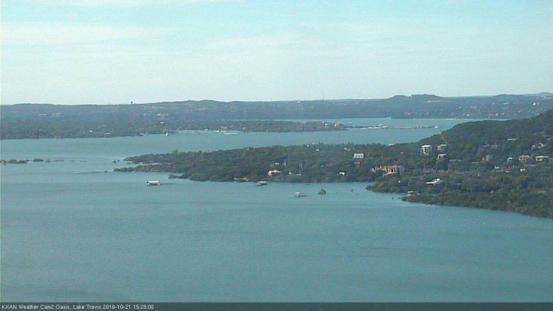 Lake Travis webcam, October 21, 2018 2:30 PM CT