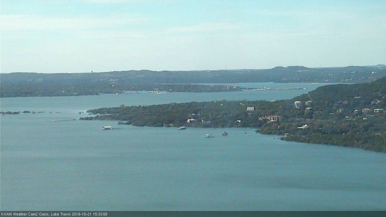 Lake Travis webcam, October 21, 2018 2:35 PM CT