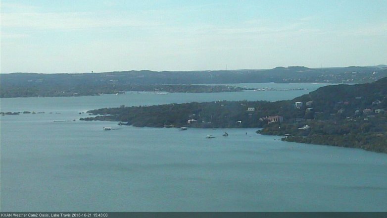 Lake Travis webcam, October 21, 2018 2:45 PM CT