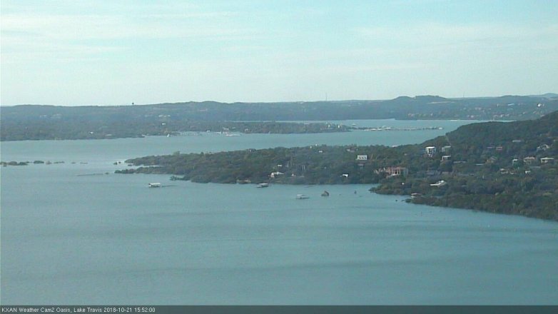 Lake Travis webcam, October 21, 2018 2:55 PM CT