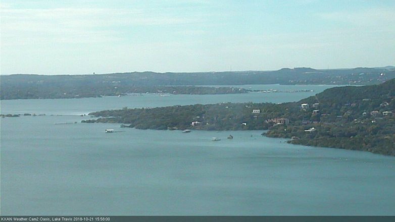Lake Travis webcam, October 21, 2018 3:00 PM CT