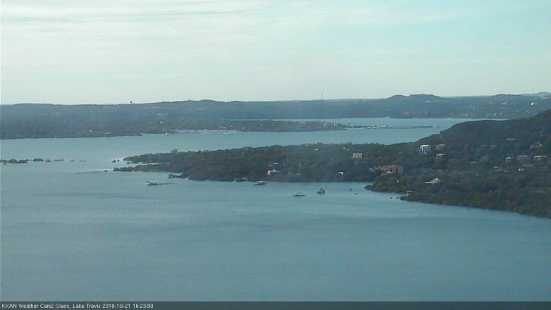 Lake Travis webcam, October 21, 2018 3:25 PM CT