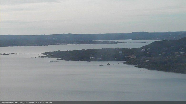 Lake Travis webcam, October 21, 2018 4:05 PM CT