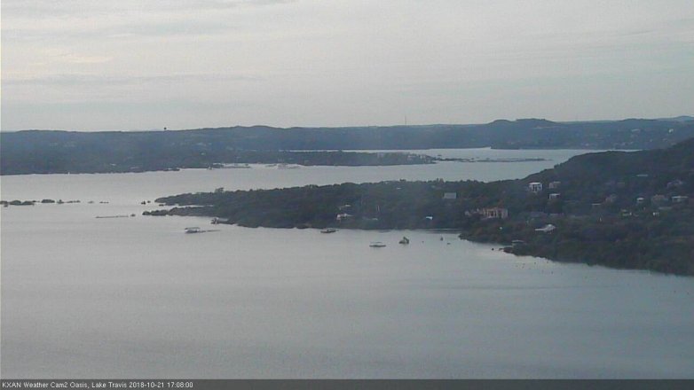 Lake Travis webcam, October 21, 2018 4:10 PM CT